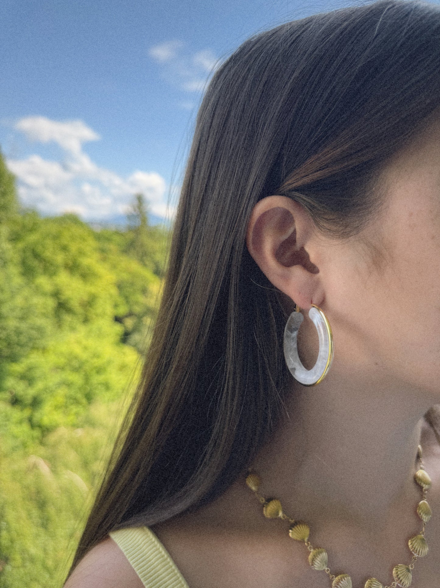 Boucle d'oreille Nami | Acier Inoxydable
