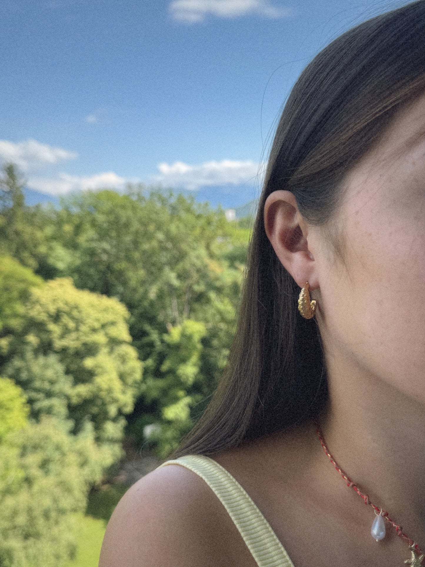 Boucle d'oreille Camilia | Acier Inoxydable