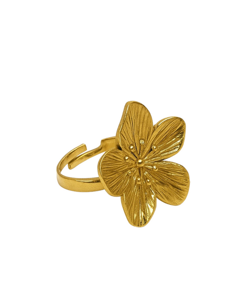 Bague Flora | Acier Inoxydable