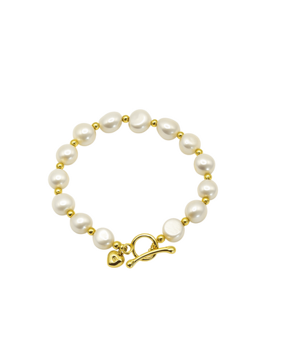 Bracelet Luna | Perles & Plaqué Or 18K