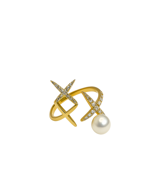 Bague Julia | Perle & Plaqué Or 18K