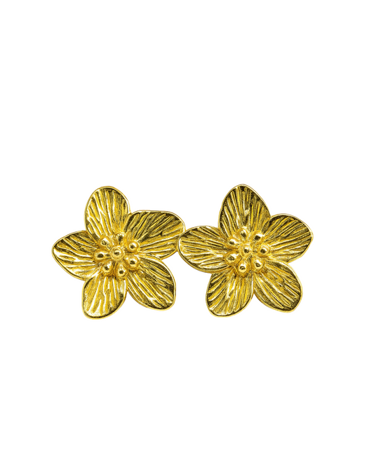 Boucle d'oreille Flora | Acier Inoxydable