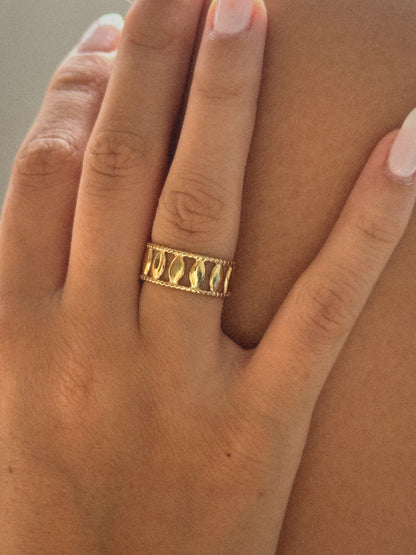 Bague Lys | Acier Inoxydable