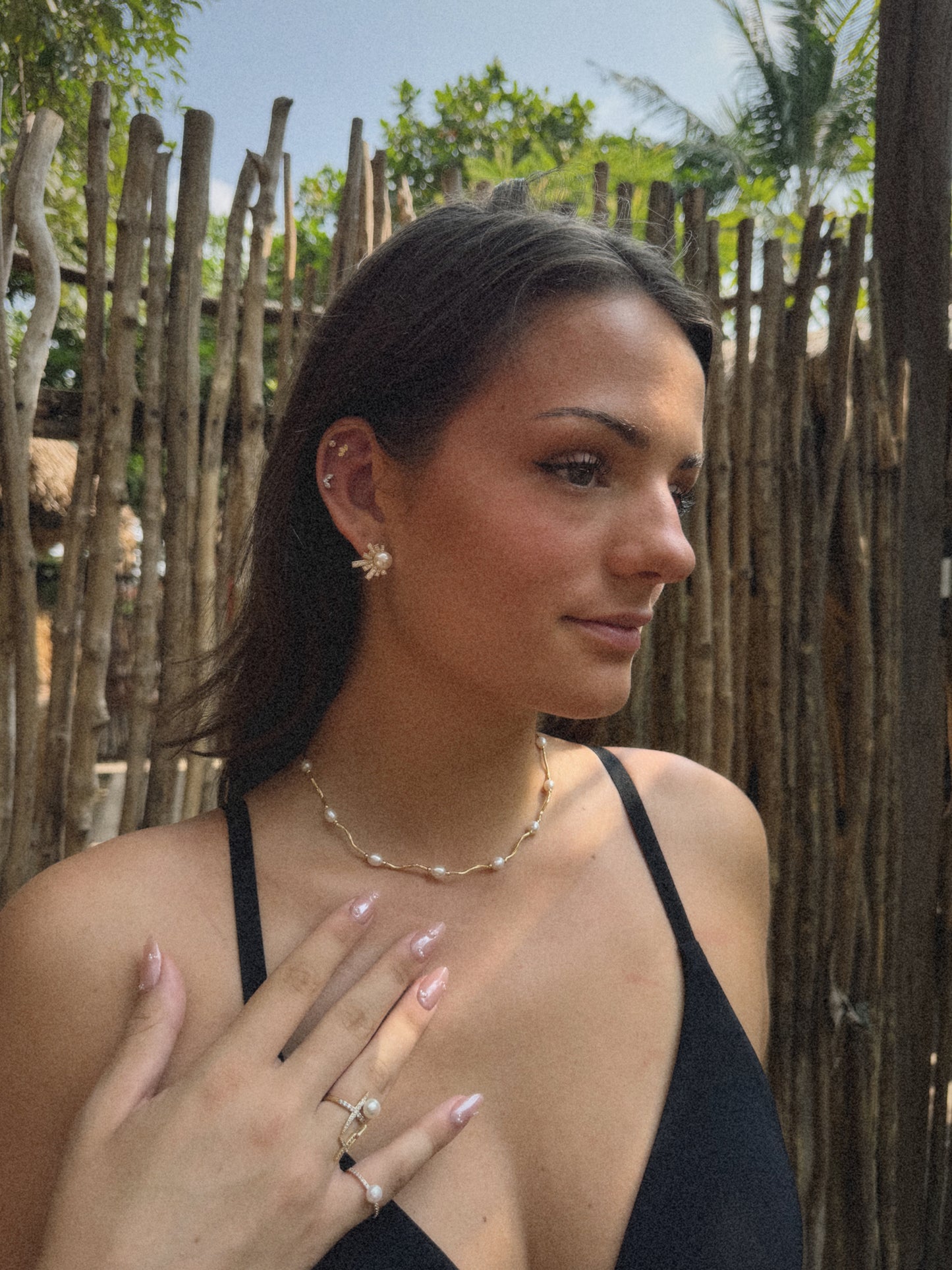 Boucle d’oreille Star | Argent 925 & Plaqué Or 18K