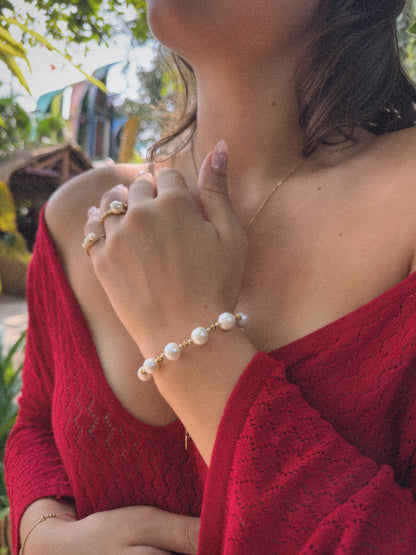 Bracelet Mary | Perles & Plaqué Or 18K