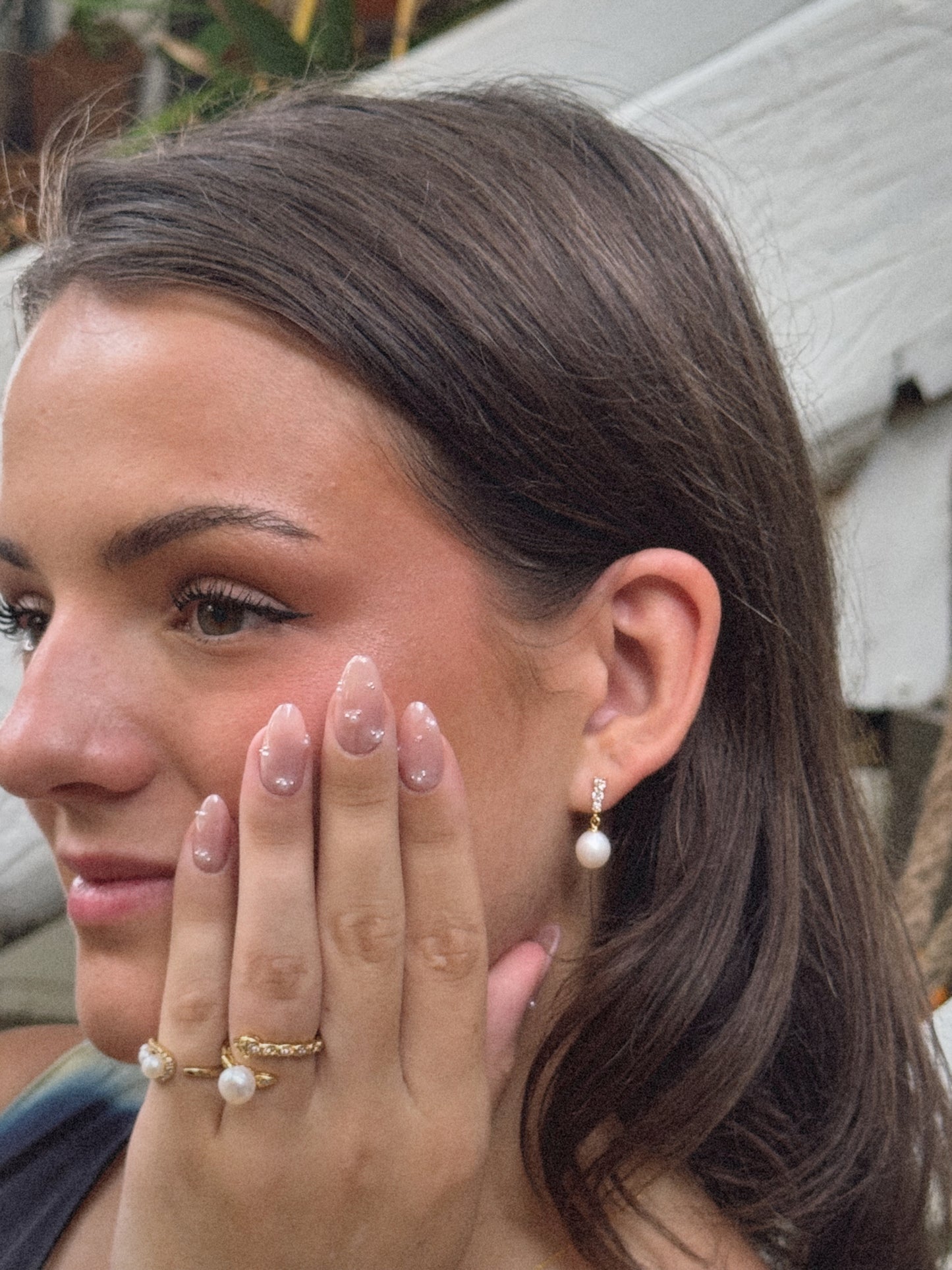 Boucle d'oreille Nébula | Argent 925 & Plaqué Or 18K