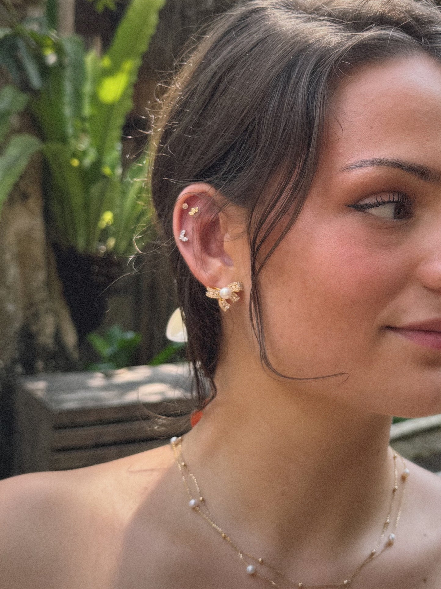 Boucle d'oreille Sony | Argent 925 & Plaqué Or 18K