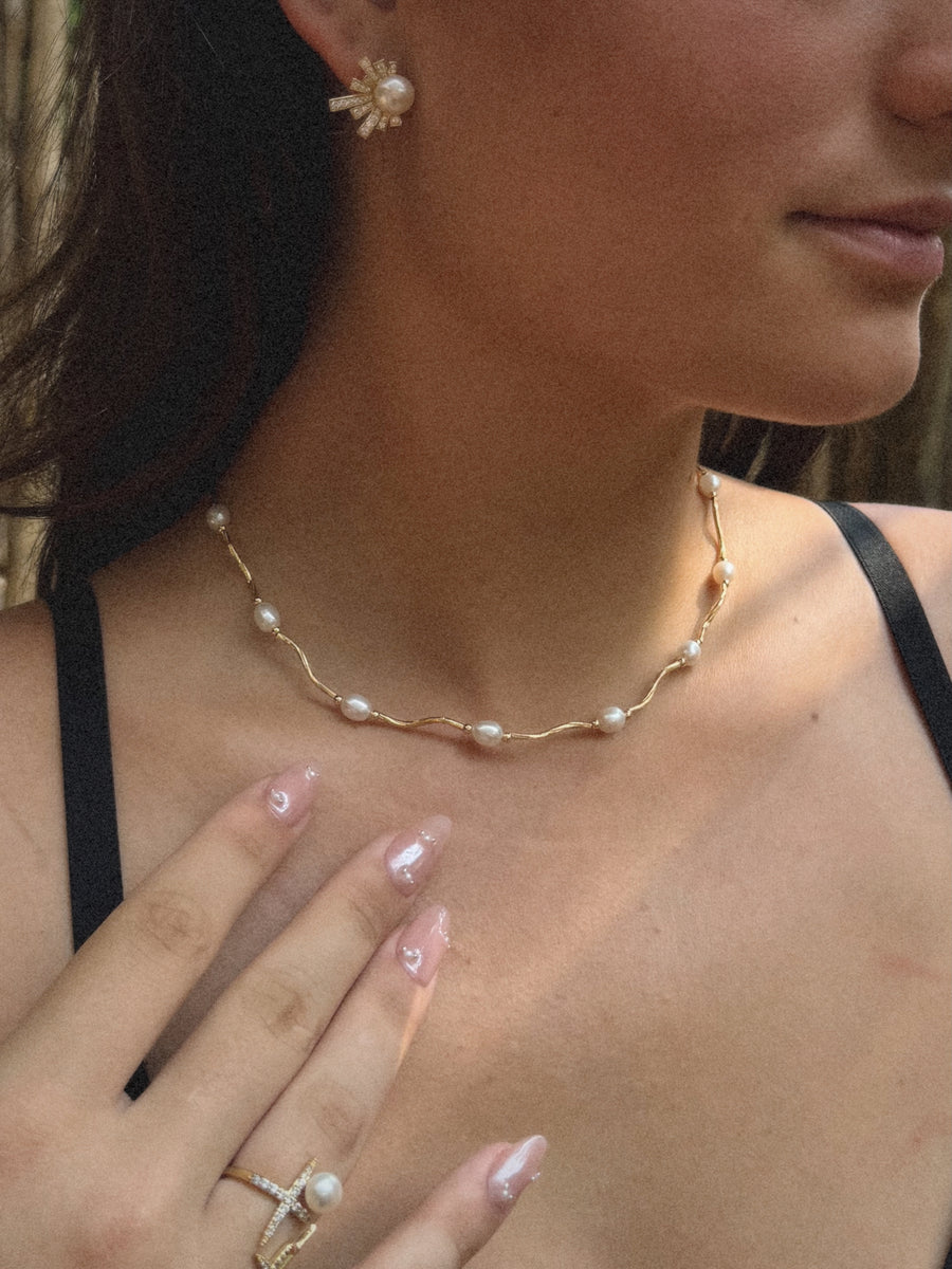 Collier Valentine | Perles & Plaqué Or 18K