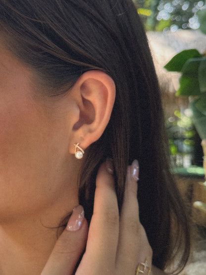 Boucle d'oreille Gala | Argent 925 & Plaqué Or 18K