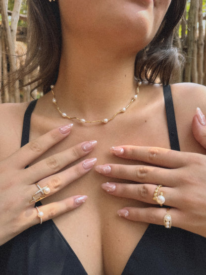 Collier Valentine | Perles & Plaqué Or 18K