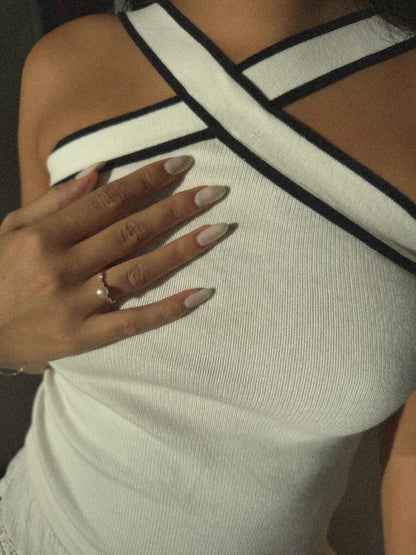 Bague Sofia | Perle & Argent 925 Plaqué Or 18K