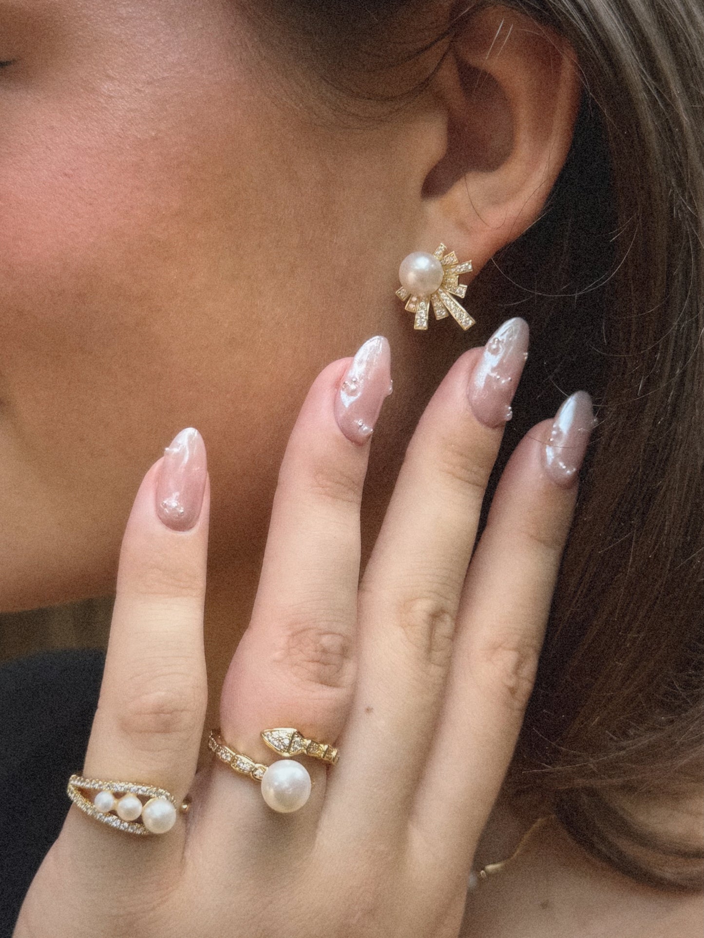Boucle d’oreille Star | Argent 925 & Plaqué Or 18K