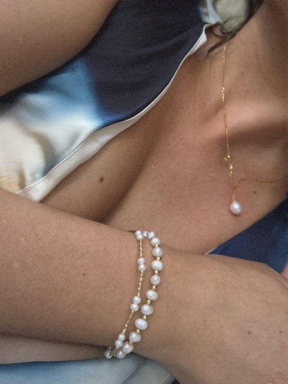 Bracelet Léa | Perles & Plaqué Or 18K