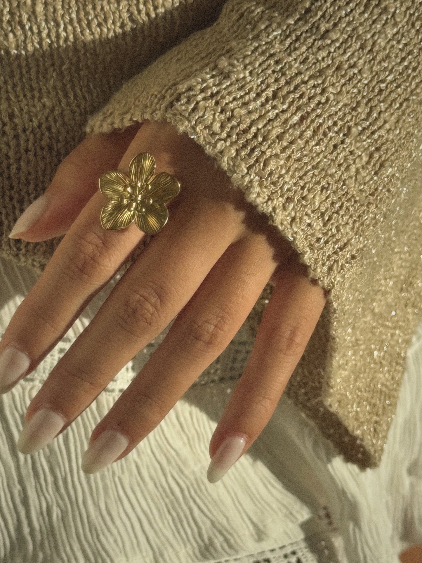 Bague Flora | Acier Inoxydable