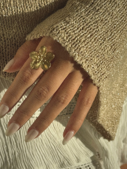 Bague Flora | Acier Inoxydable