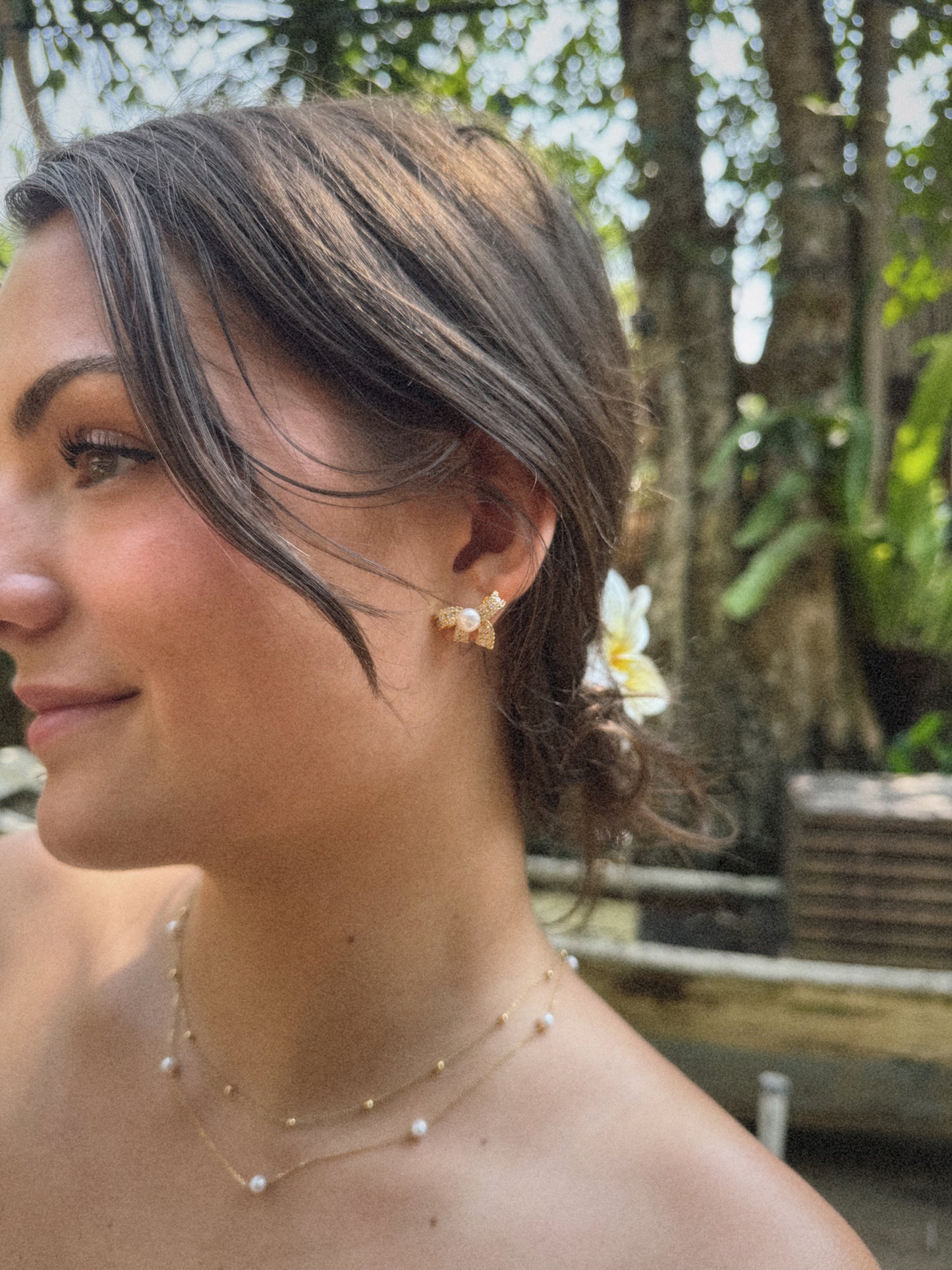 Boucle d'oreille Sony | Argent 925 & Plaqué Or 18K