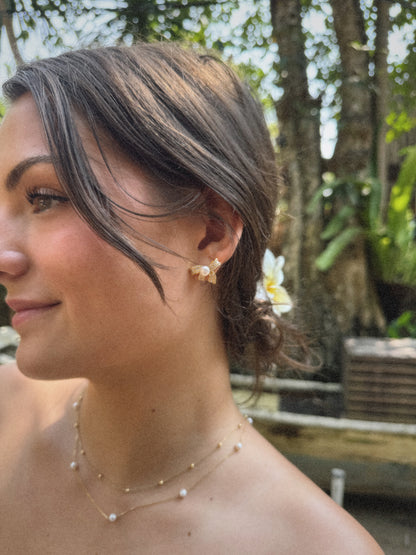 Boucle d'oreille Sony | Argent 925 & Plaqué Or 18K
