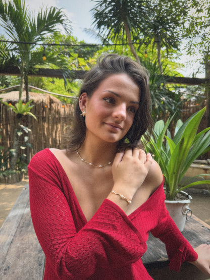 Collier Valentine | Perles & Plaqué Or 18K